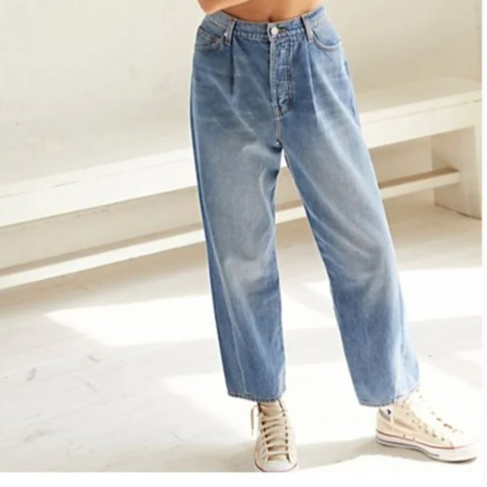 Free People X Sandrine Rose The Virgin Label Buttonfly Jeans‎ Size 25 NEW